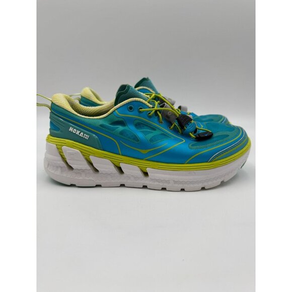 Hoka One One Conquest Womens Sneakers Size Blue/Green Athletic - Main Image
